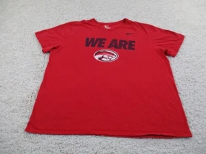 Houston Cougars Shirt Mens 2XL XXL Red Nike Football Swoosh Logo Athletic Cotton - Picture 1 of 13