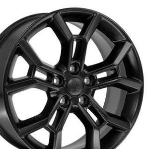 20 inch Satin Black 95505 Rims Set(4) Fits Jeep Wrangler Gladiator - Picture 1 of 5