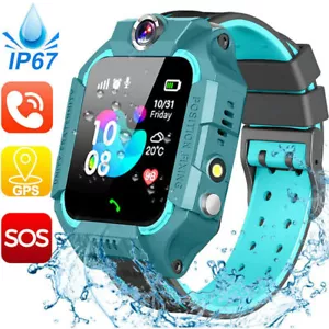 Kids Smart Watch GPS Tracker SOS Call Camera Phone Watches For Boys Girls Safe - Picture 1 of 16