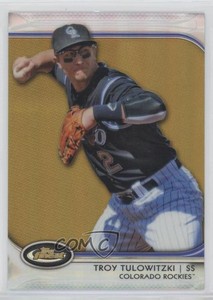 2012 Topps Finest Gold Refractor /50 Troy Tulowitzki #25