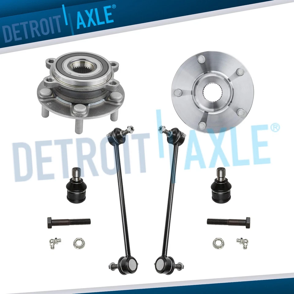 Front Wheel Hub & Bearings Sway Bars Lower Ball Joints for 2013-2015 Mazda CX-5 - Image 1 of 4