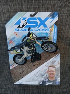 Spin Master SX Supercross Ricky Carmichael Triumph TF 450 Moto X Motorcycle Rare - Picture 1 of 5