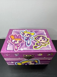 2001 Tri Star PowerPuff Mädchen Musik Schmuckkästchen Fell Elise Cartoon Network - Bild 1 von 5