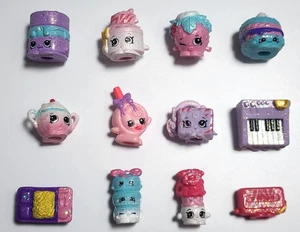 Shopkins Set ~ 12 Teile Glitzer & Glitzer! Klavier, Zucker E Dose, Lynn Flight Meal + - Bild 1 von 6