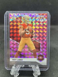 2021 Mosaic Trey Lance Rookie Card RC Pink Camo  - Picture 1 of 2
