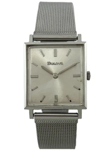 Reloj De Pulsera Para Hombre Art Deco Bulova Carga Manual Cal. 7BPP, Funciona - Imagen 1 de 5