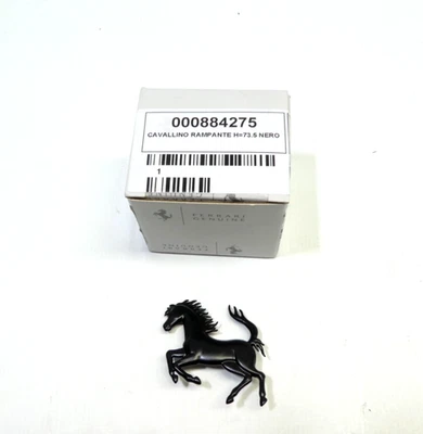Orginal Ferrari Purosangue schwarz Emblem Cavallino Pferd HORSE BADGE BLACK - Bild 1 von 3
