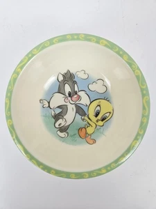 Warner Bros Baby Looney Tunes Slyvester Tweety Bowl Vintage Melamine - Picture 1 of 5