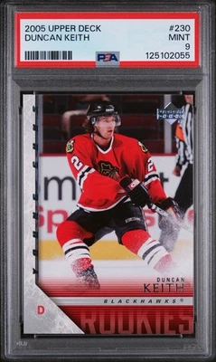 2005 Upper Deck Young Guns Duncan Keith #230 PSA 9 #2055 - Image 1 of 2