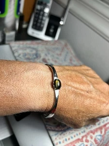Tigerauge Armband Manschette Sterling Silber Edelstein Sonderanfertigung - Bild 1 von 6