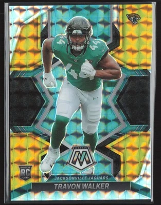 2022 PANINI MOSAIC TRAVON WALKER CHOICE BLACK GOLD 2/8 RC ROOKIE - Image 1 of 4