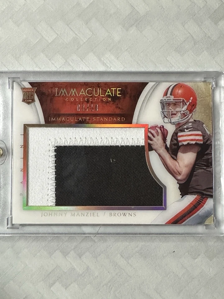 /10 Rookie - 2014 Immaculate Collection - Johnny Manziel - Two Color Patch - Image 1 of 3