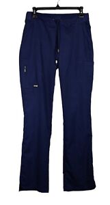 Sm Tall Barco Grey's Anatomy Blue Scrub Pants 6 Pockets Drawstring Waist