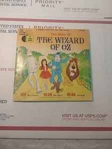 VINTAGE Walt Disney Story Der Zauberer von OZ Mitlesebuch und Schallplatte 1970 #347 - Bild 1 von 9