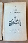 1869 Rule of the Friars Minor Franciscan St. Bonaventure&#39;s Monastery Allegany NY