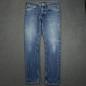 A.P.C. Petit Standard Selvedge Denim Jeans Men's 32 Droit Etroit Button Fly - Picture 1 of 16