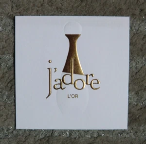 DIOR J’adore L'Or Parfum Liquatouch Duftkarte Duftstreifen Parfüm-Probe - Bild 1 von 2