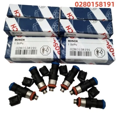 Inyectores de combustible Bosch 0280158191 6 piezas para Bosch Explorer 3,5 L V6 2011-2017 Foto 1 de 4