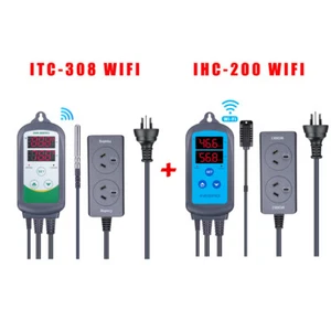 Inkbird WIFI Humidity Temp Controller IHC-200 ITC-308 Greenhouse Reptile Brewing - Picture 1 of 16