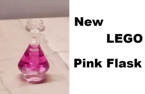 New LEGO Flask PINK Bottle Science Lab Beeker Concert Gear Potion Wizard Gear - Picture 1 of 1