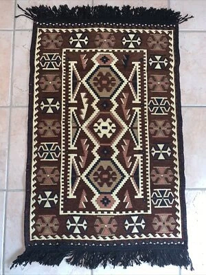 Alfombra Kilim afgana tejida a mano 3x2 pies Foto 1 de 3