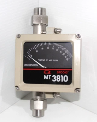 ⭐NUEVO⭐Brooks MT3810 3810A12B1QAA1A1 Tubo caudalímetro de acero inoxidable Nuevo de Lote Antiguo Foto 1 de 4