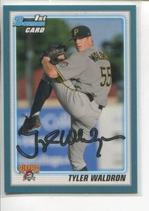 2010 Bowman Draft Blue Tyler Waldron #BDPP43 Pittsburgh Pirates 302/399
