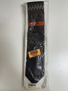 Corbata Missoni Para Hombre Púrpura Clásica Patrón Zig Zag - Nueva con Etiquetas Selladas. - Imagen 1 de 5