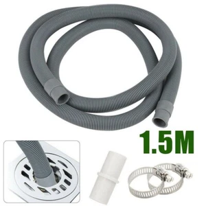 Universal Washing Machine Dishwasher Drain Waste Hose Extension Pipe Hose 1.5m - Picture 1 of 7