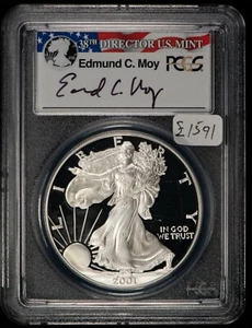 2001-W 1 oz Silver American Eagle Proof - CGG - Moy - PCGS PR 69 DCAM - E1591 - Picture 1 of 4