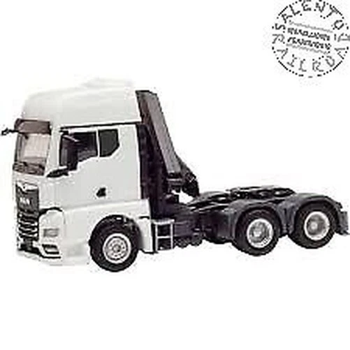 Herpa 313100 MAN TGX GX Tractor With Rear Cabin Crane In White - Image 1 of 1