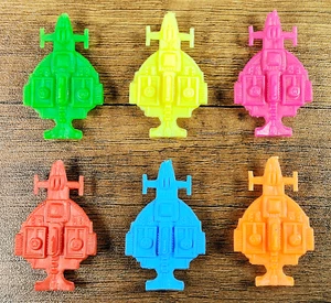 SAN KU KAI MINIATUR RAUMSCHIFFE 6/6 KOMPLETTER SATZ GRUNDFARBEN! - Peru, Baujahr 1982 - Bild 1 von 6