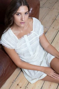 NEW Ladies 100% 'Ade' Lemon Sorbet Cottonreal Nightdress - Picture 1 of 3