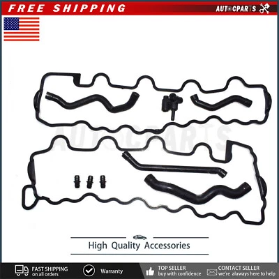 Junta de cubierta de válvula con kit de manguera de cárter para Mercedes-Benz W163 R170 W202 W203 Foto 1 de 4