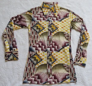 MEN'S VINTAGE HUK.A.POO LONG SLEEVE BUTTON UP SHIRT, SZ S - Picture 1 of 7