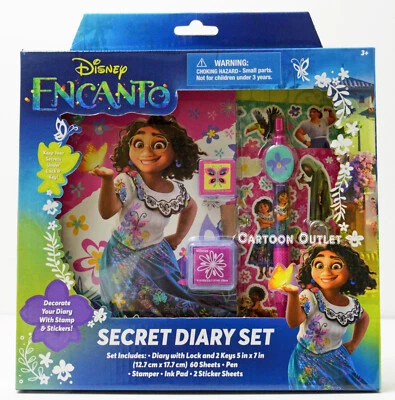 Disney Encanto Girls Diary with Lock Kids Secret Diary Journal Familia Madrigal - Image 1 of 4