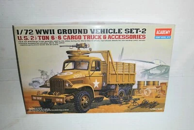ACADEMY 1/72 KIT MONTAGGIO WWII GROUND VEHICLE SET-2 NO.13402 - Immagine 1 di 2