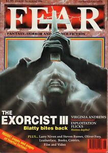 Fear June 1990 The Exorcist 3 Larry Niven Ledergesicht 012918DBE