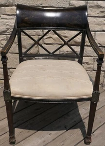 CHINOISERIE REGENCY DESK SIDE CHAIR INTERIOR CRAFTS CHICAGO - Picture 1 of 24