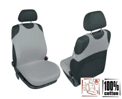 Universelle COTTON Vordersitzbezüge Grau T-SHIRT für Alfa Romeo 166 - Изображение 1 из 3