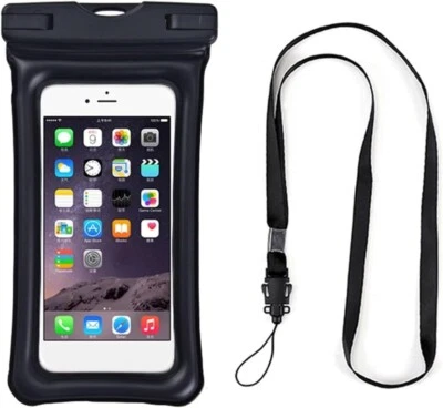 Paquete de 2 bolsas de teléfono impermeables funda cubierta universal bolsa seca móvil Foto 1 de 4