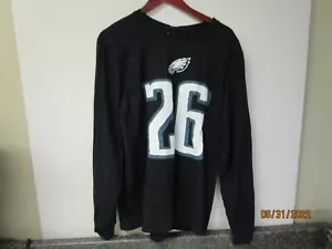 NFL Philadelphia Eagles Miles Sanders #26 Nike Longsleeve T Shirt Std Fit - NWT - Picture 1 of 9