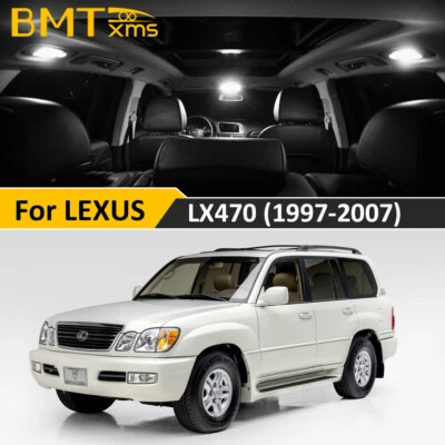 Kit de paquete de 17 luces interiores LED blancas para Toyota J100 1998-2007 LEXUS LX470  Foto 1 de 4
