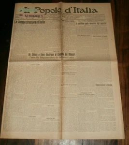 DAS VOLK ITALIEN - 23. August 1924 - Mussolini - Die ausländische Presse und Italien - Bild 1 von 2