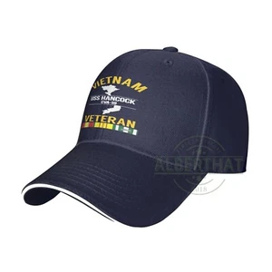 USS Hancock Cva-19 Vietnam Veteran Unisex Baseball Cap Dad Hat Adjustable Hat - Picture 1 of 9