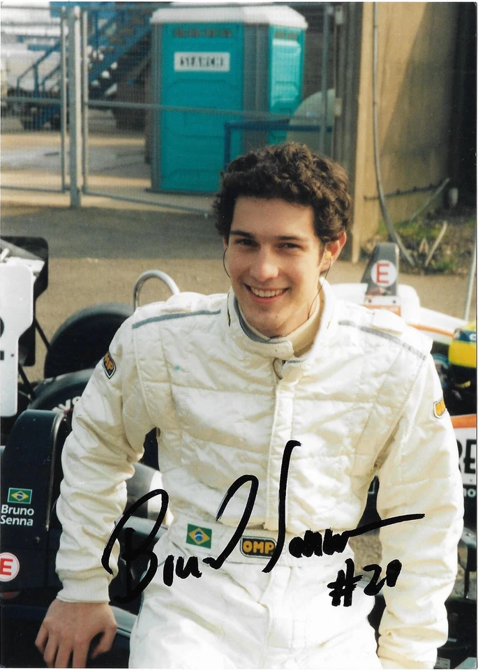 Bruno Senna Renault Williams Grand Prix F1 signed photo full period F3 autograph - Image 1 of 1