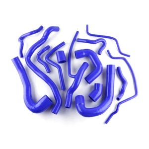 For 2003-2014 SAAB 9-3 9.3 1.8 /2.0 Turbo Silicone Radiator & Heater hose Blue - Picture 1 of 12