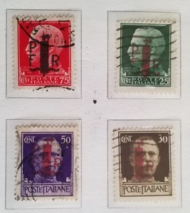 1944 Kingdom RSI GNR Alexandria PFR Lot Used Italy - Picture 1 of 1