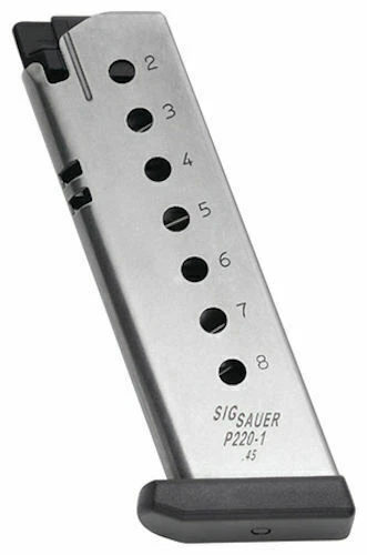 Sig Sauer Mag Sig P220 45 ACP 8-Round SS Magazines