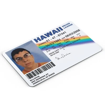 McLovin Superbad Novelty Driving License ID Card Replica (Film Prop) - FREEPOST - Image 1 of 4